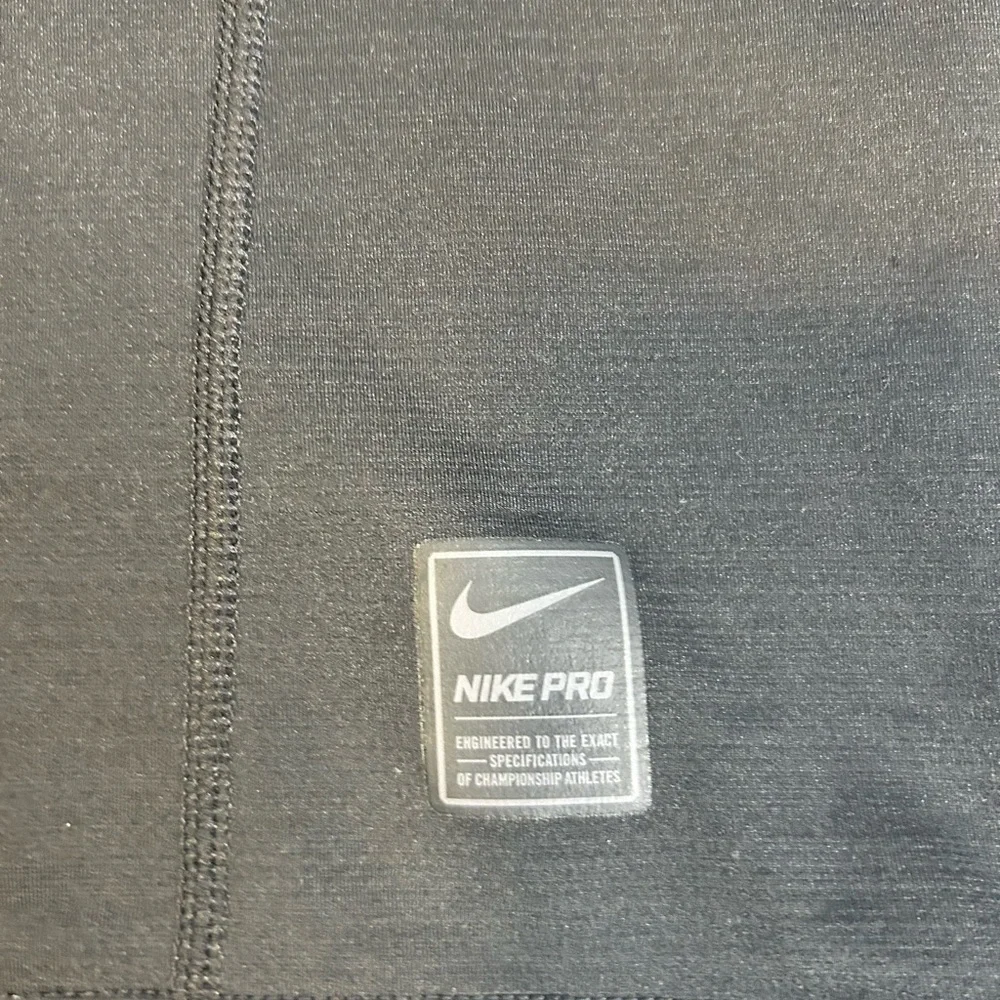 Nike Pro 1/4 Zip Long Sleeve Training Top Mens Medium Black Dri Fit Running Gym